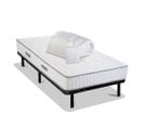 Pack Cristal 90x200 Cm Matelas Mousse + Sommier Métal + Accessoires