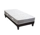 Ensemble Intuition 90x200 Cm Matelas Mousse + Sommier Bois