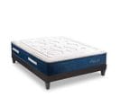 Ensemble Matelas Dolce Vita Ressorts Ensachés Accueil Mémoire Et Sommier En Kit - 140 X 190 Cm