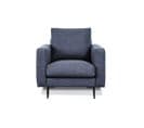 Fauteuil Caruso Tissu Bleu - 1 Place