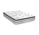 Matelas Ressorts Ensachés 140x190 Cm CONCORDE - Accueil Mémoire De Forme  - Epaisseur 26 Cm