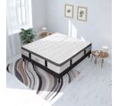 Ensemble Matelas Altesse Mousse  Accueil Mémoire - 26 Cm Et Kit Bois Noir - 140 X 190 Cm