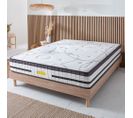 Ensemble Sommier Bois Et Matelas Concorde Ressorts Ensachés Accueil Mémoire 26cm 160x200cm