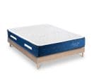 Ensemble Matelas Dolce Vita Ressorts Ensachés 140x190 Accueil Mémoire 28cm Et Sommier Kit Bois