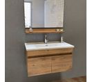 Collection Toha - Ensemble Meuble 85 Cm Avec Miroir Et Plan Vasque - Basco Bath