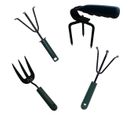 Little Outils De Jardinage à Main Fourche + Cultivateurs 3 Dents + Griffe Rotative