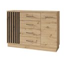 Artiz Commode En Bois Avec 2 Portes Et 4 Tiroirs Moderne Design