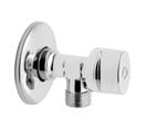 Lot De 1_robinet Vanne D'angle Chrome Avec Rosace 1/2" X 3/8"