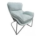 Easy - Fauteuil En Velours Vert Clair