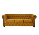 William - Canapé Chesterfield - 3 Places - En Velours