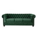 William - Canapé Chesterfield - 3 Places - En Velours