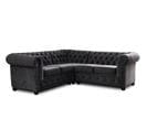 William - Canapé Chesterfield D'angle Réversible - 5 Places - En Velours