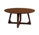 Solin - Table Basse Ronde - Bois Plaquage Noyer - 75 Cm