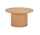 Oliva - Table Basse Ronde - Bois - 80 Cm