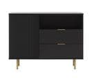 Monica - Buffet - Noir - 107 Cm