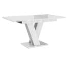 Xandriel - Table à Manger Extensible - Blanc - 120 à 160 Cm