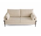 Canapé Droit Convertible 3 Places Ercolano En Velours Beige