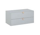 Commode 2 Tiroirs Stige - Gris