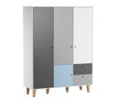 Armoire 3 Portes Concept - Bleu