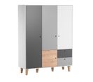 Armoire 3 Portes Concept - Bois