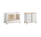 Lit Bébé 60x120 Et Commode à Langer Altitude - Blanc