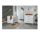 Chambre Complète Lit Bébé 60x120, Commode Avec Plan à Langer Et Armoire Veneto - Blanc