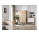 Chambre Complète Évolutive 70x140 Vintage - Bois Blanc