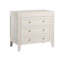 Commode 3 Tiroirs Milenne - Blanc