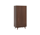 Armoire 2 Portes 1 Tiroir Mid - Bois