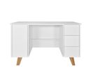 Bureau 3 Tiroirs 1 Porte Zara - Blanc