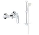 Grohe - Mitigeur Douche Avec Douchette Monocommande Bauloop Avec Barre De Douche Et Porte Savon Tem