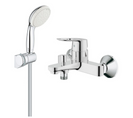 Pack Mitigeur Mécanique Bain Grohe Bauloop Et Ensemble De Douche Grohe Tempesta