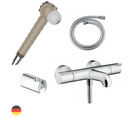 Hansgrohe Pack Mitigeur Bain Douche Thermostatique Mural 2 Trous 1001 Chrome Complet Avec Douchette