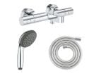 Grohe Mitigeur Bain Douche Precision Get Avec Douchette 1jet Vitalio Start 100 Et Flexible 200cm