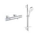 Mitigeur Douche Thermostatique Grohe Mural Precision Feel + Ensemble De Douche Grohe Vitalio