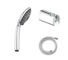 Grohe Douchette 3 Jets Vitalio Joy 110 Massage Chromé Avec Flexible 150 Et Support Rond