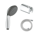 Grohe Douchette 1 Jet Vitalio Start 100 Chromé Avec Flexible 150 Et Support Rond