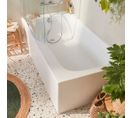 Baignoire Bain Douche Jacob Delafon Malice Antidérapante + Tablier Angle 160 X 85 Gauche