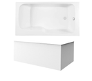 Baignoire Bain Douche Jacob Delafon Malice Antidérapante + Tablier Angle 160 X 85 Droite