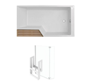 Pack Baignoire Bain Douche Antidérapante 160 X 90 Jacob Delafon Neo Blanc Mat - V.droite + Pare Bai