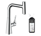 Robinet De Cuisine Avec Douchette Hansgrohe Metris Select M71 240 Chromé + Nettoyant Briochin