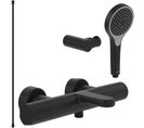 Pack Mitigeur Baignoire Thermostatique Villeroy Et Boch Universal Taps et Fittings Rond Matt Black