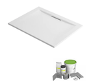 Pack Receveur De Douche 160 X 90 Jacob Delafon Flight Pure Rectangle Blanc + Kit D'étanchéité Wedi