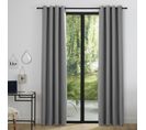 Lot De 2 Rideaux Occultant Gris Clair 140 X 260 Cm