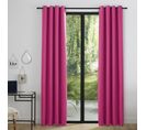 Lot De 2 Rideaux Occultant Fushia 140 X 260 Cm