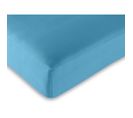 Drap Housse Turquoise 180 X 200 Cm / 100% Coton / 57 Fils/cm² "king Size"