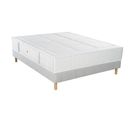 Ensemble Matelas Ressorts 140x220 Cm - Spring 1200 Très Ferme, Sommier Tradition Graphic Et Pieds