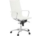 Fauteuil Bureau Métal Blanc 67x67x113cm