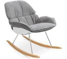 Rocking Chair Bois Gris 101,5x69x80cm