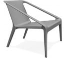 Fauteuil Lounge Empilable En Polymère Gris